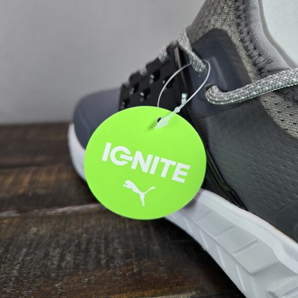 NEW Puma Ignite Articulate Mens Size 9.5 Waterproof Golf Shoes Gray White main image 6